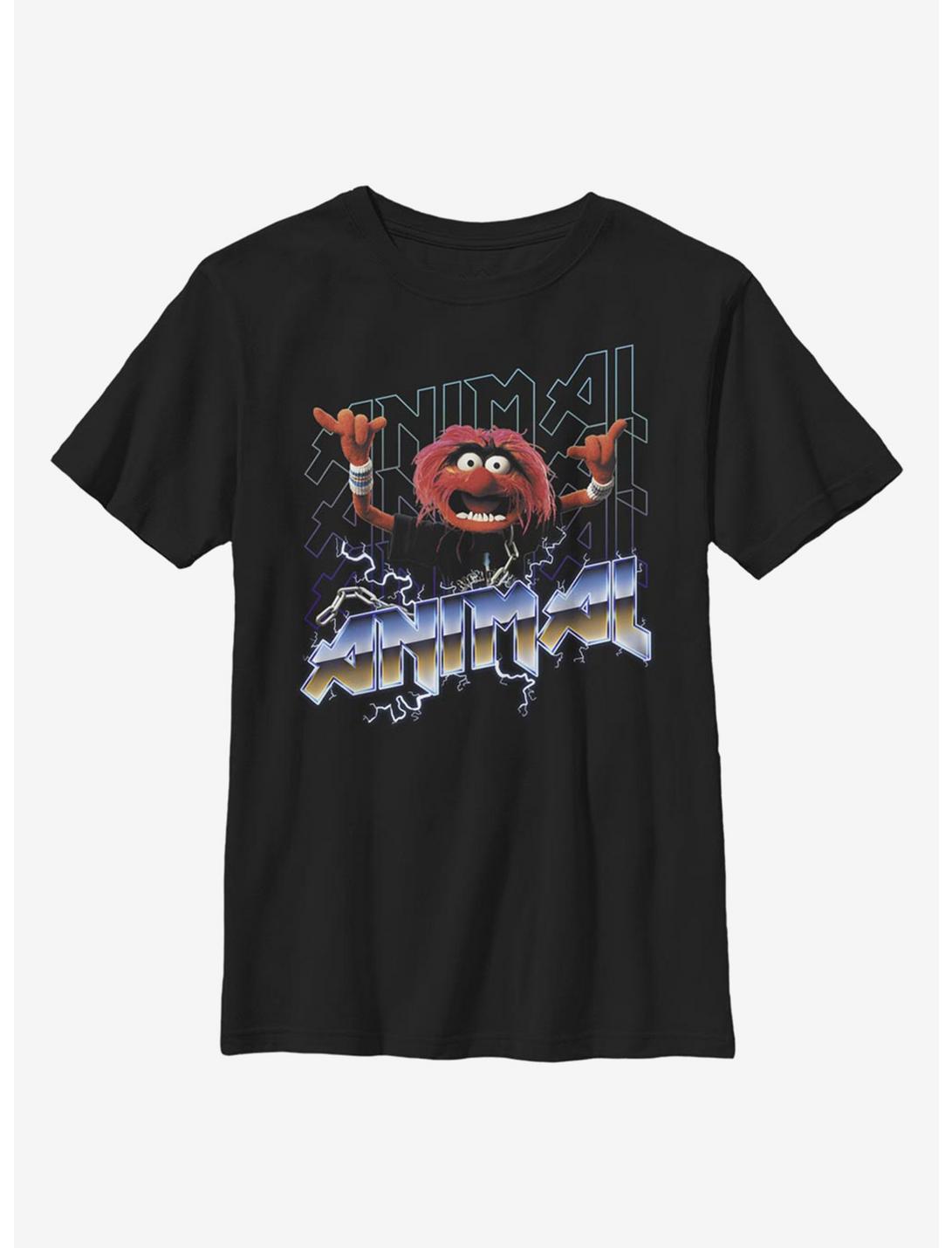 Disney The Muppets Animal Metal Youth T-Shirt, BLACK, hi-res