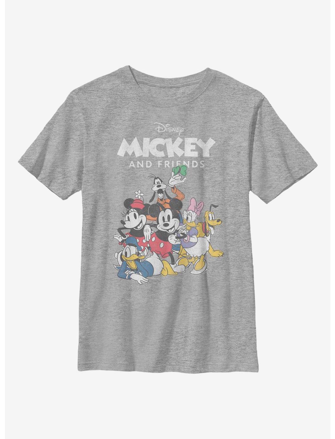 Disney Mickey Mouse Freinds Group Youth T-Shirt, ATH HTR, hi-res