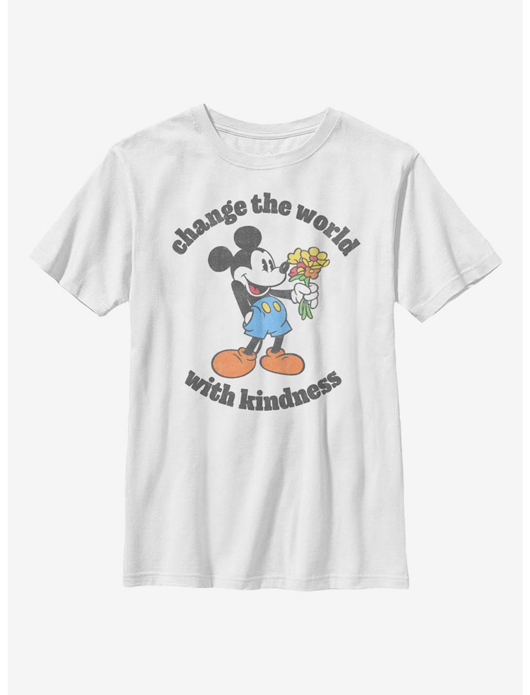 Disney Mickey Mouse Kindness Youth T-Shirt, WHITE, hi-res