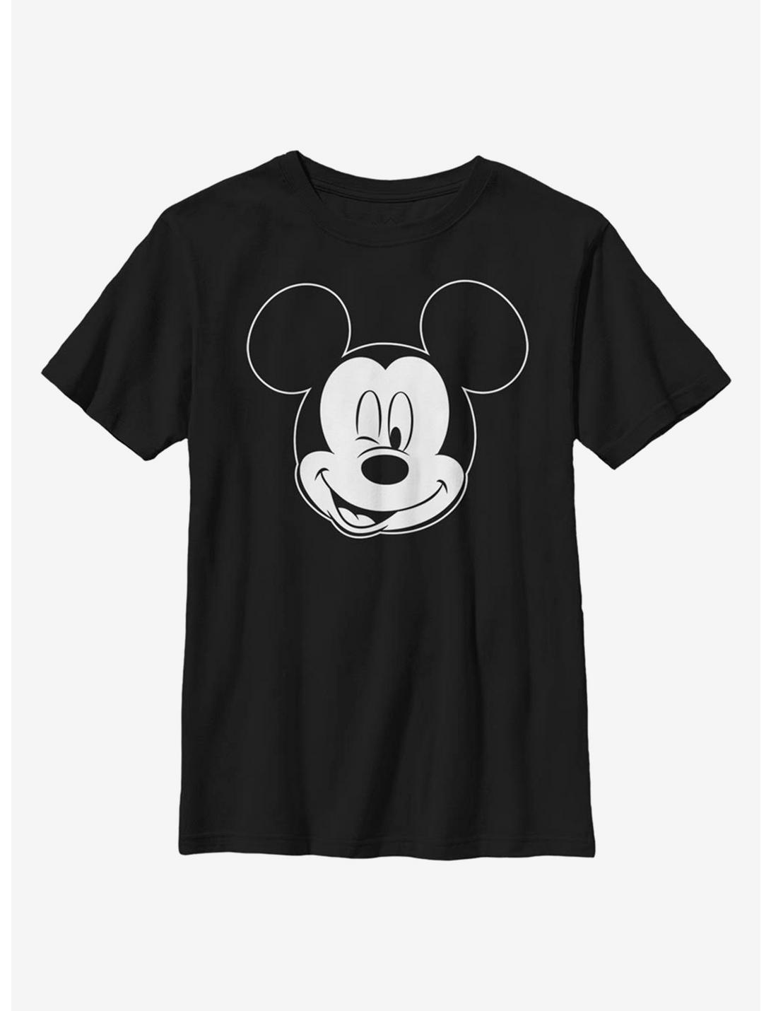 Disney Mickey Mouse Let Me Sleep Outline Youth T-Shirt, BLACK, hi-res