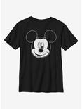 Disney Mickey Mouse Let Me Sleep Outline Youth T-Shirt, BLACK, hi-res