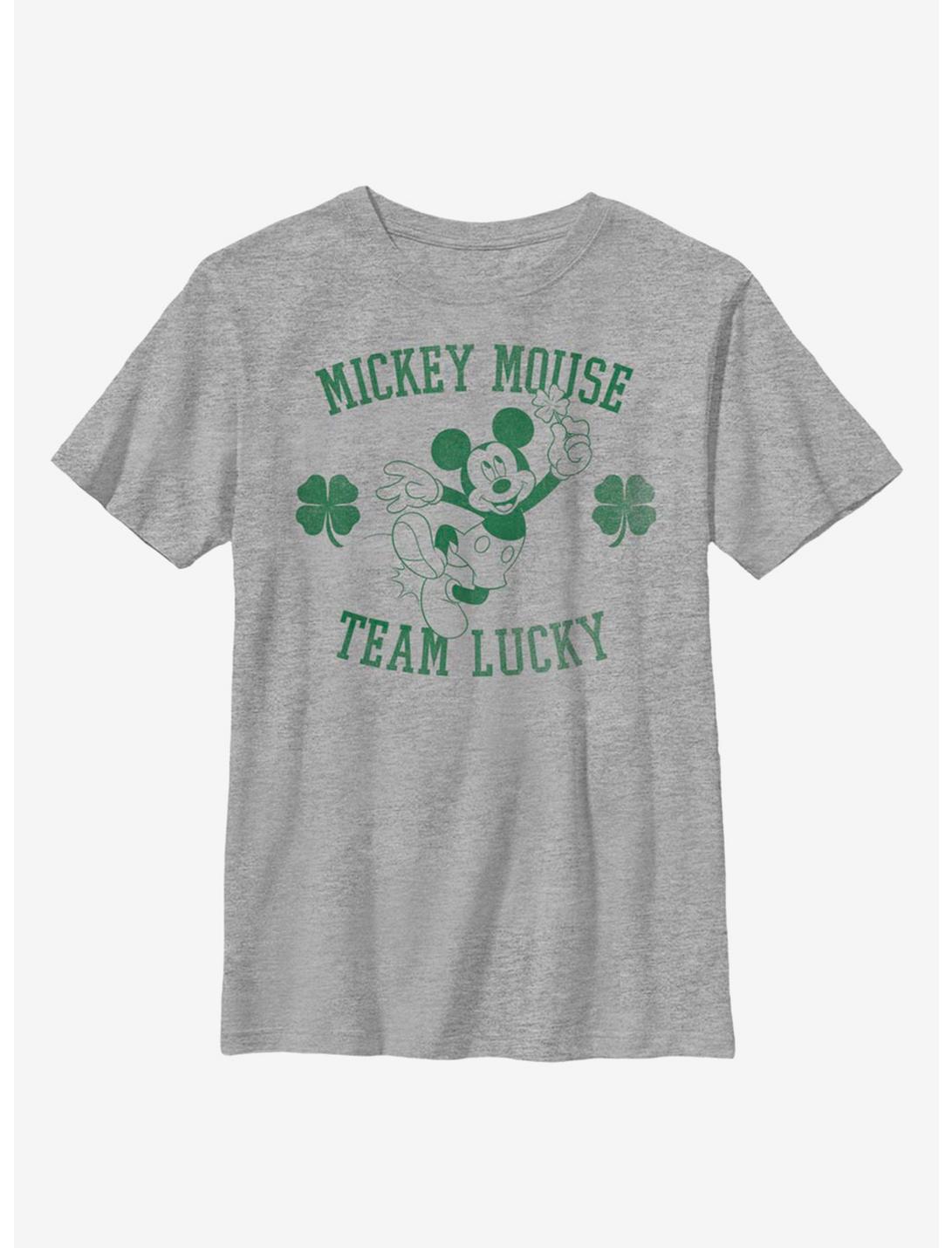 Disney Mickey Mouse Team Lucky Youth T-Shirt, ATH HTR, hi-res