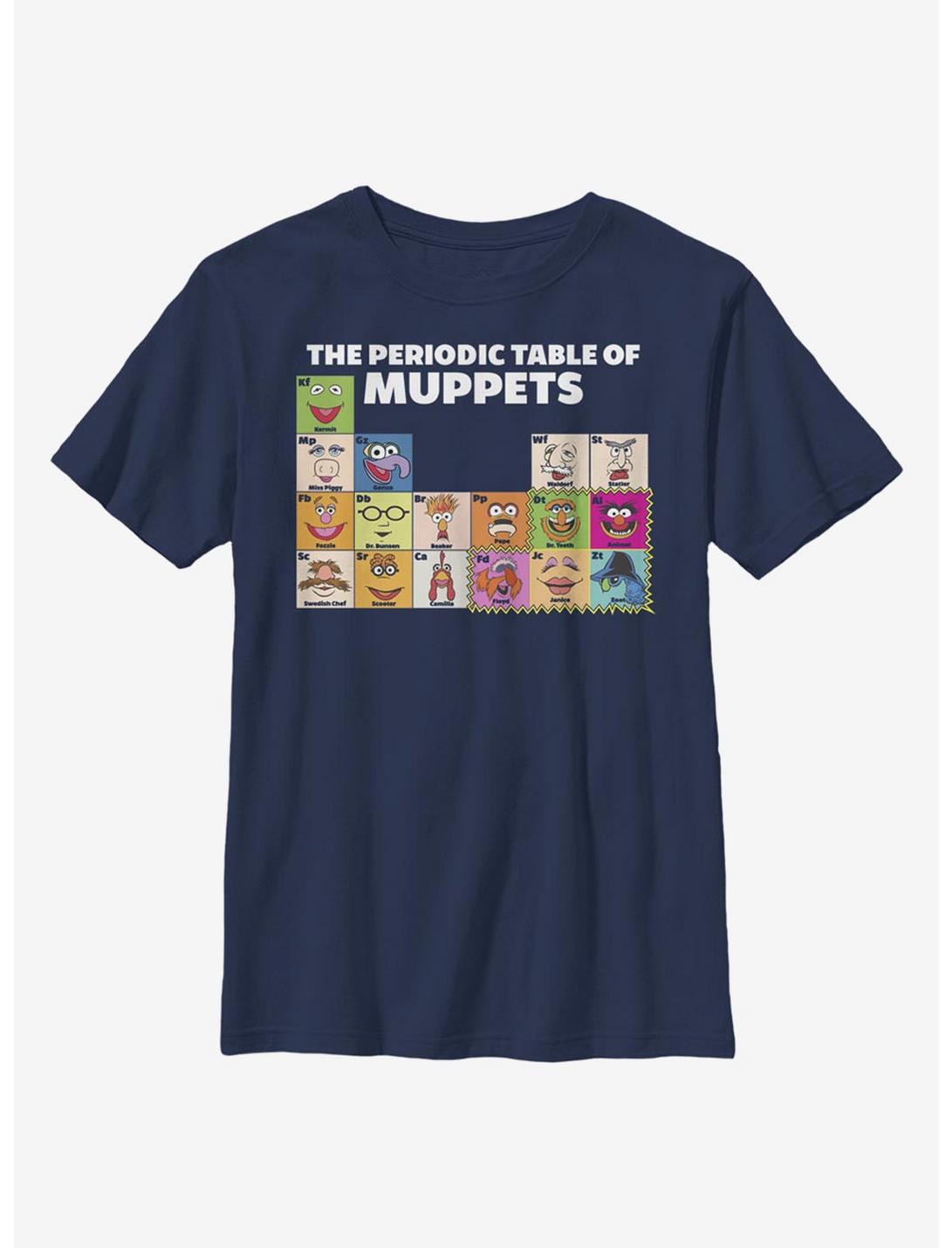 Disney The Muppets Periodic Table Of Muppets Youth T-Shirt, NAVY, hi-res