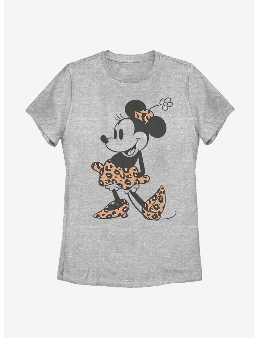 Disney Minnie Mouse Leopard Mouse Womens T-Shirt, ATH HTR, hi-res