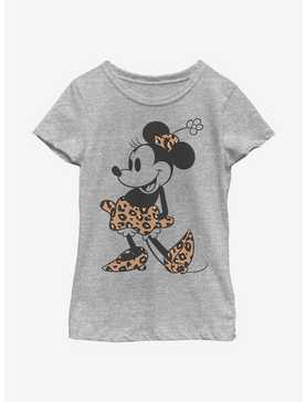 Disney Minnie Mouse Leopard Mouse Youth Girls T-Shirt, , hi-res