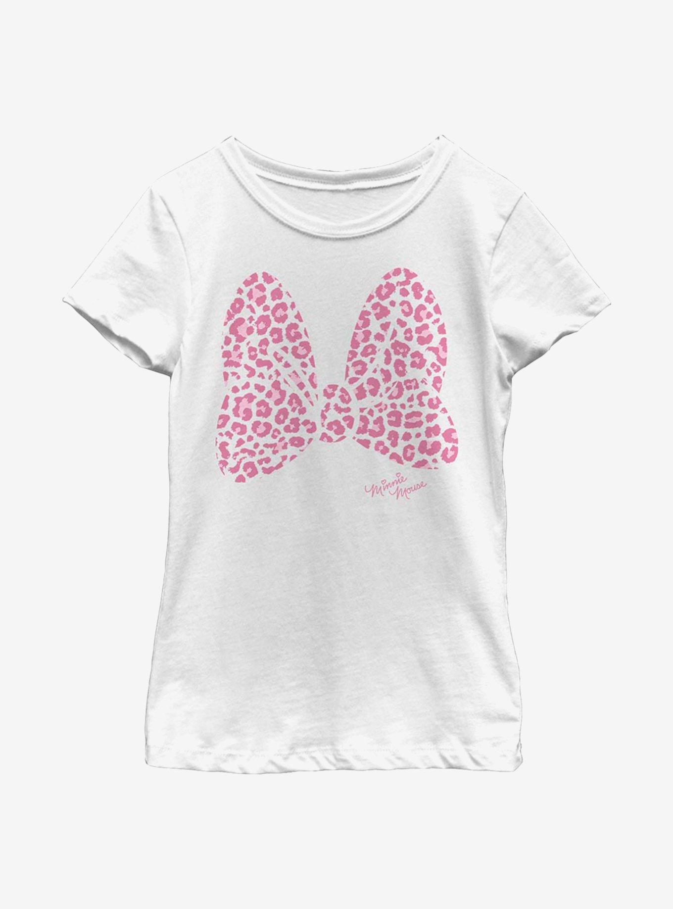 Disney Minnie Mouse Pink Leopard Youth Girls T-Shirt, , hi-res