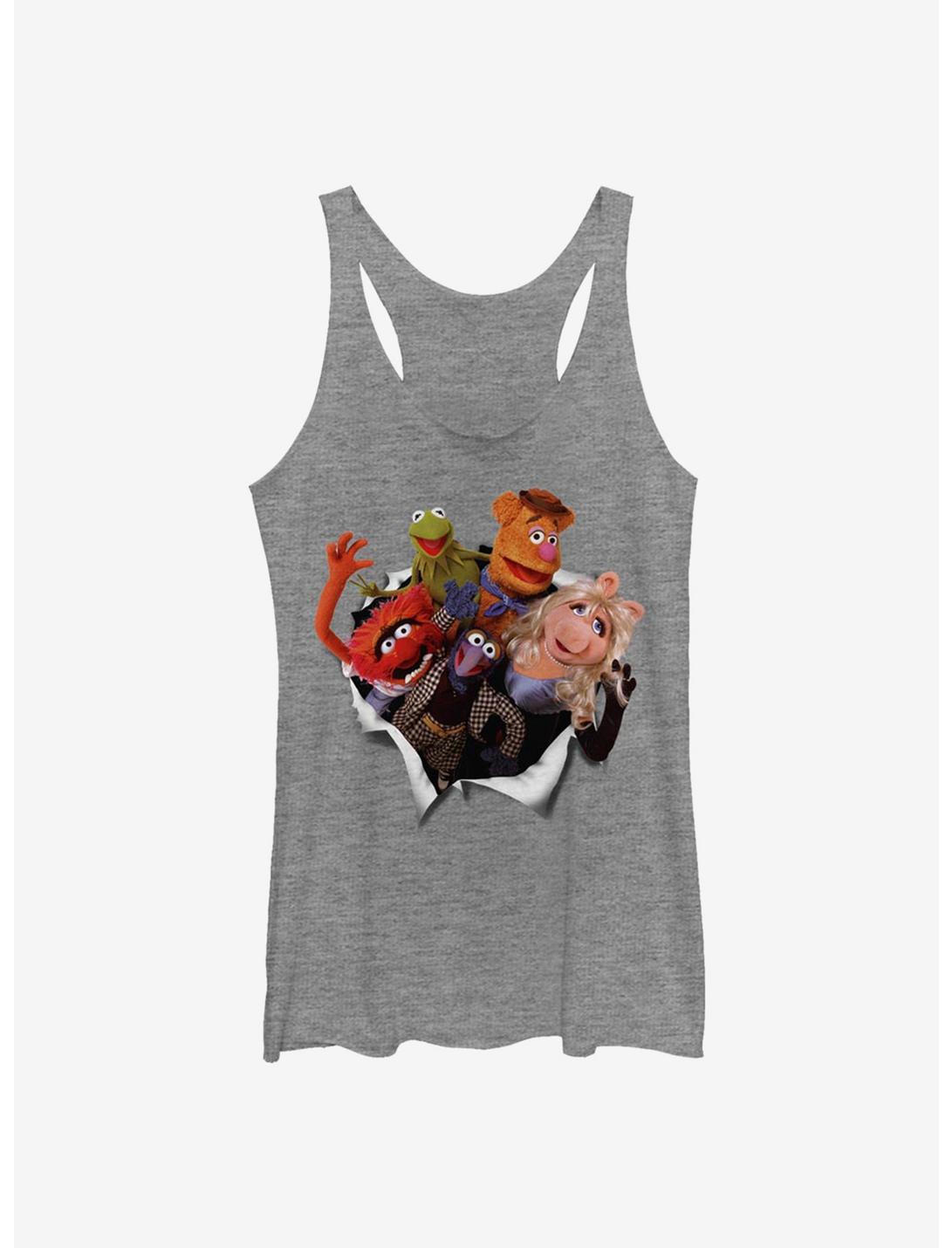 Disney The Muppets Muppet Breakout Womens Tank Top, GRAY HTR, hi-res