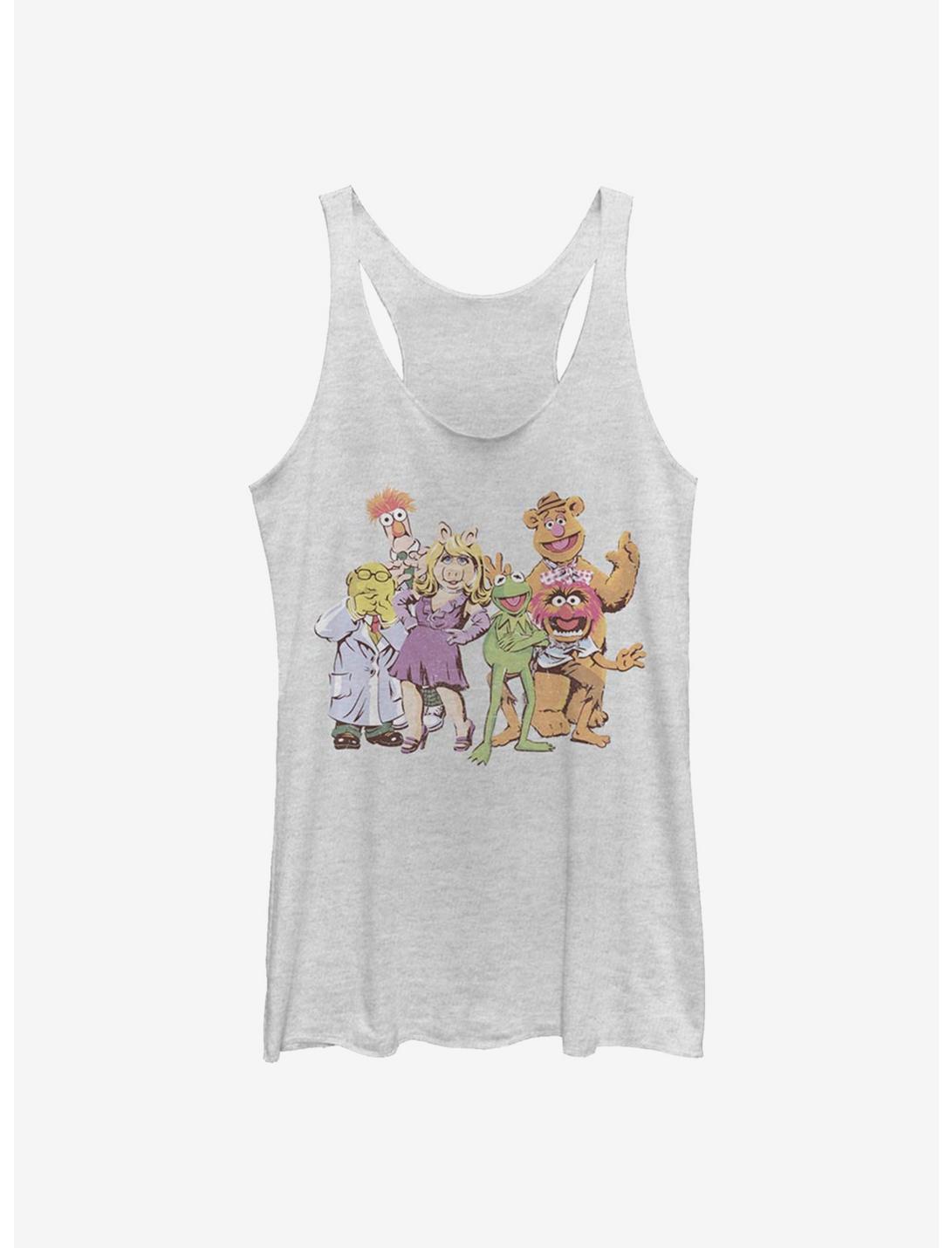 Disney The Muppets Muppet Gang Womens Tank Top, WHITE HTR, hi-res