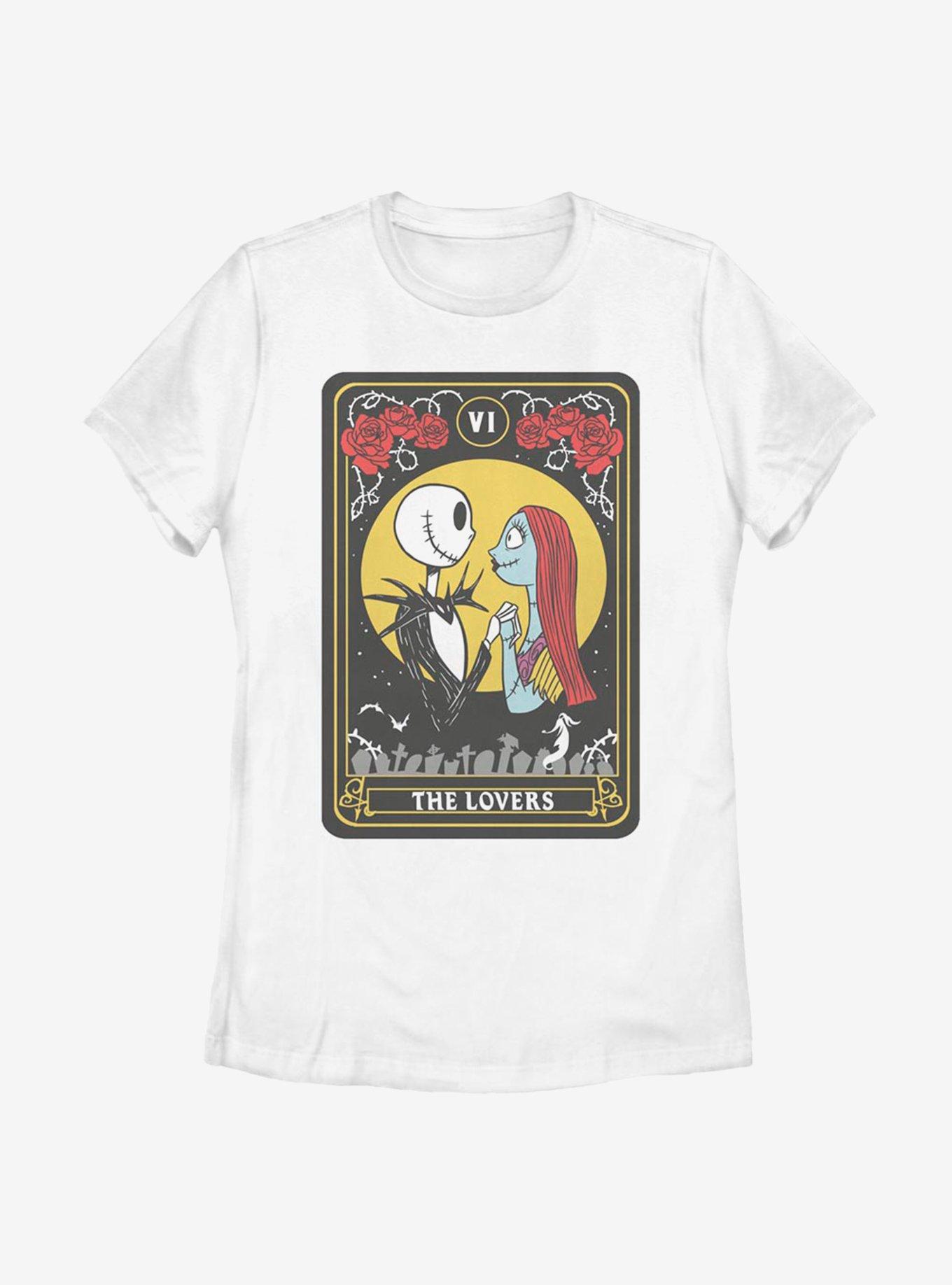 Disney Nightmare Before Christmas Lovers Tarot Womens T-Shirt, , hi-res