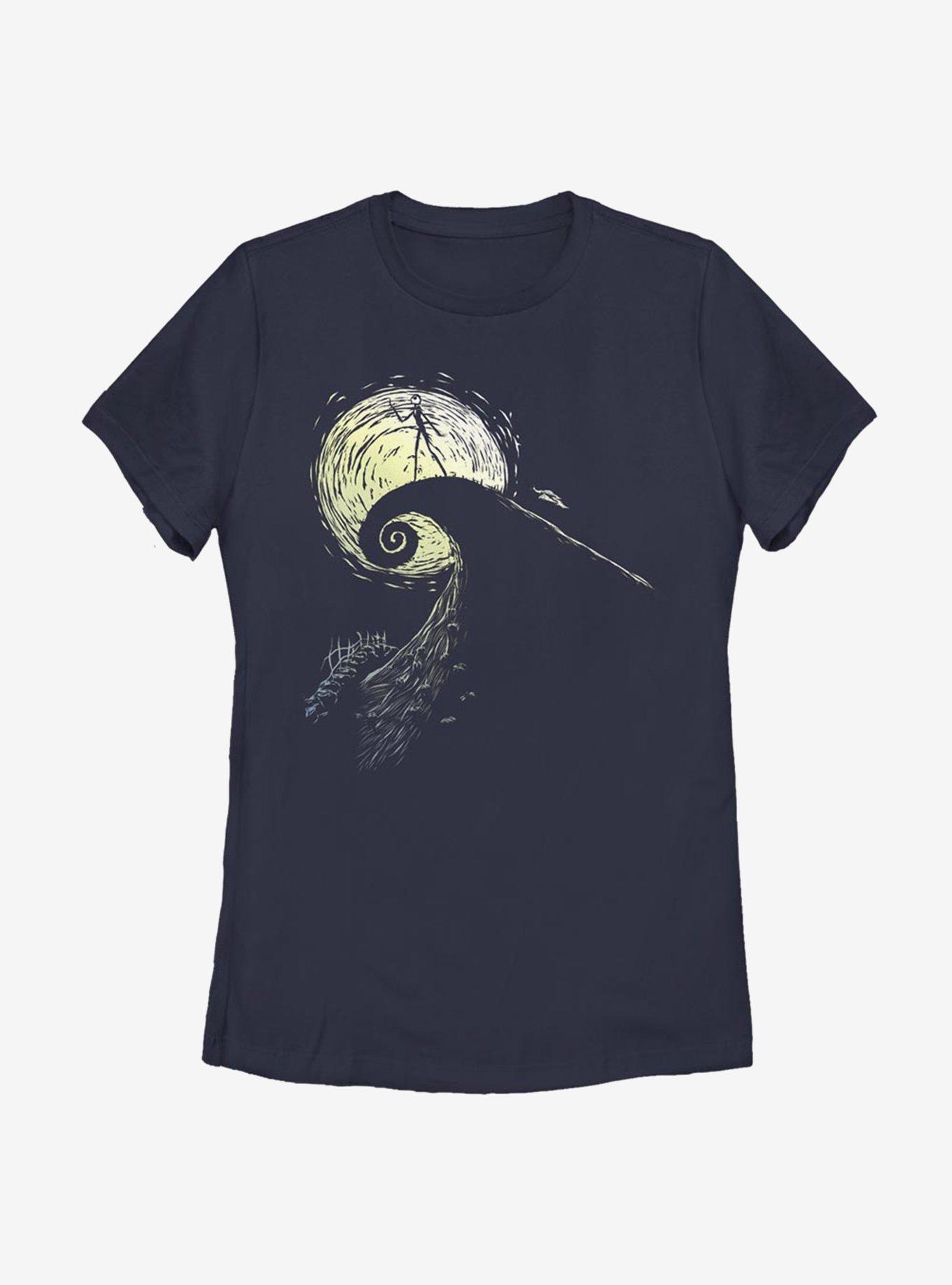 Disney Nightmare Before Christmas Spiral Hill Jack Womens T-Shirt, , hi-res