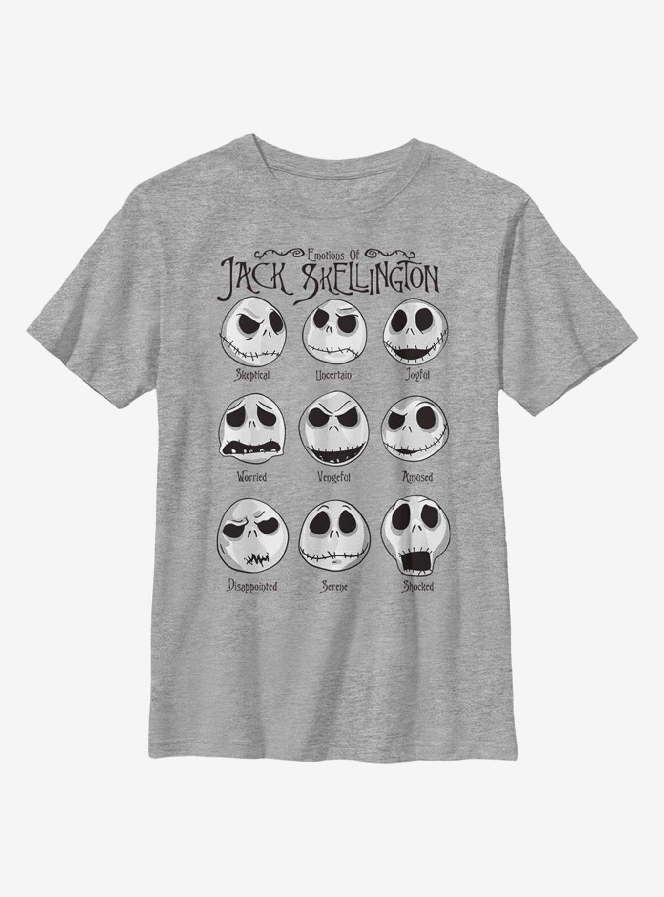 Disney Nightmare Before Christmas Jack Emotions Youth T-Shirt, , hi-res