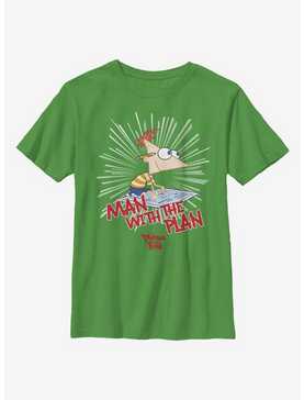 Disney Phineas And Ferb The Plan Man Youth T-Shirt, , hi-res