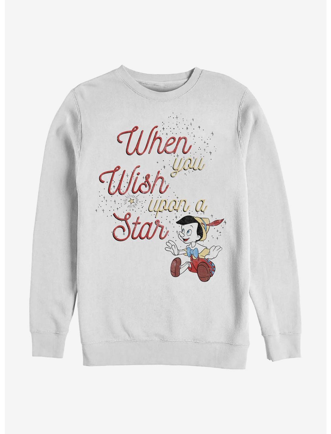 Disney Pinocchio Wishing Star Sweatshirt, WHITE, hi-res