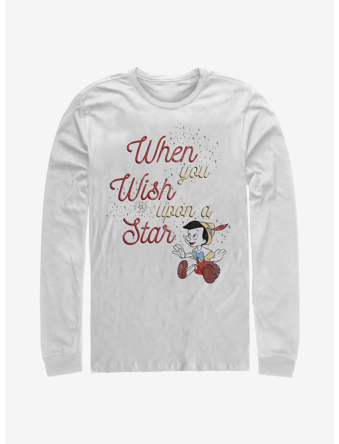 Disney Pinocchio Wishing Star Long-Sleeve T-Shirt, WHITE, hi-res