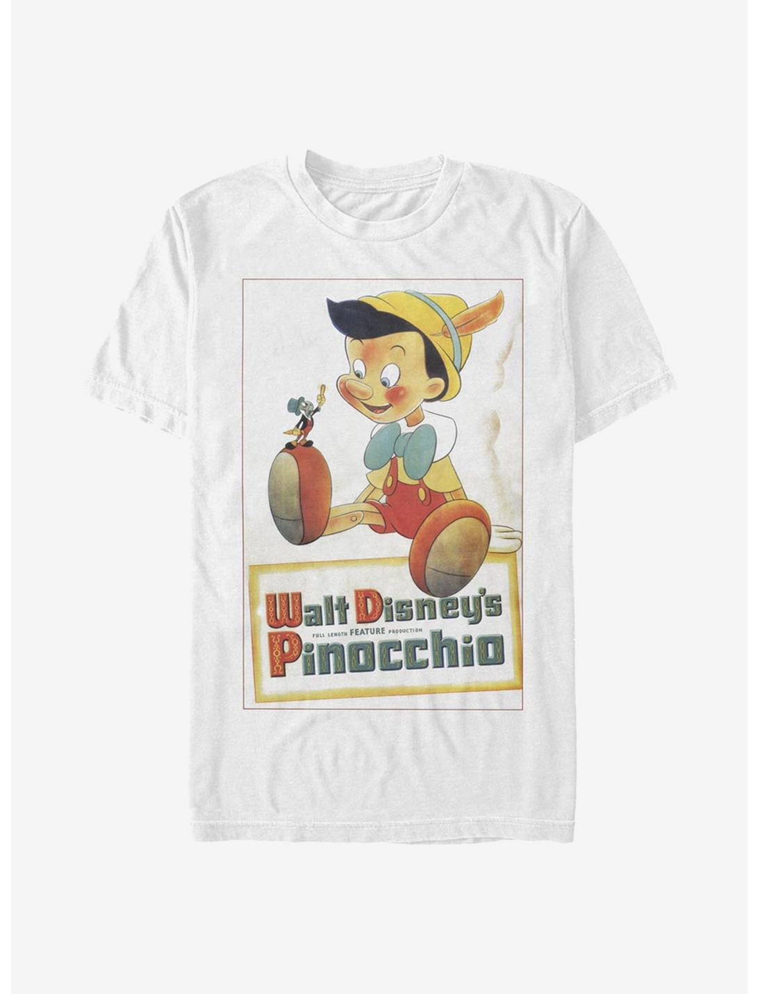 Disney Pinocchio Vintaged Poster T-Shirt, WHITE, hi-res