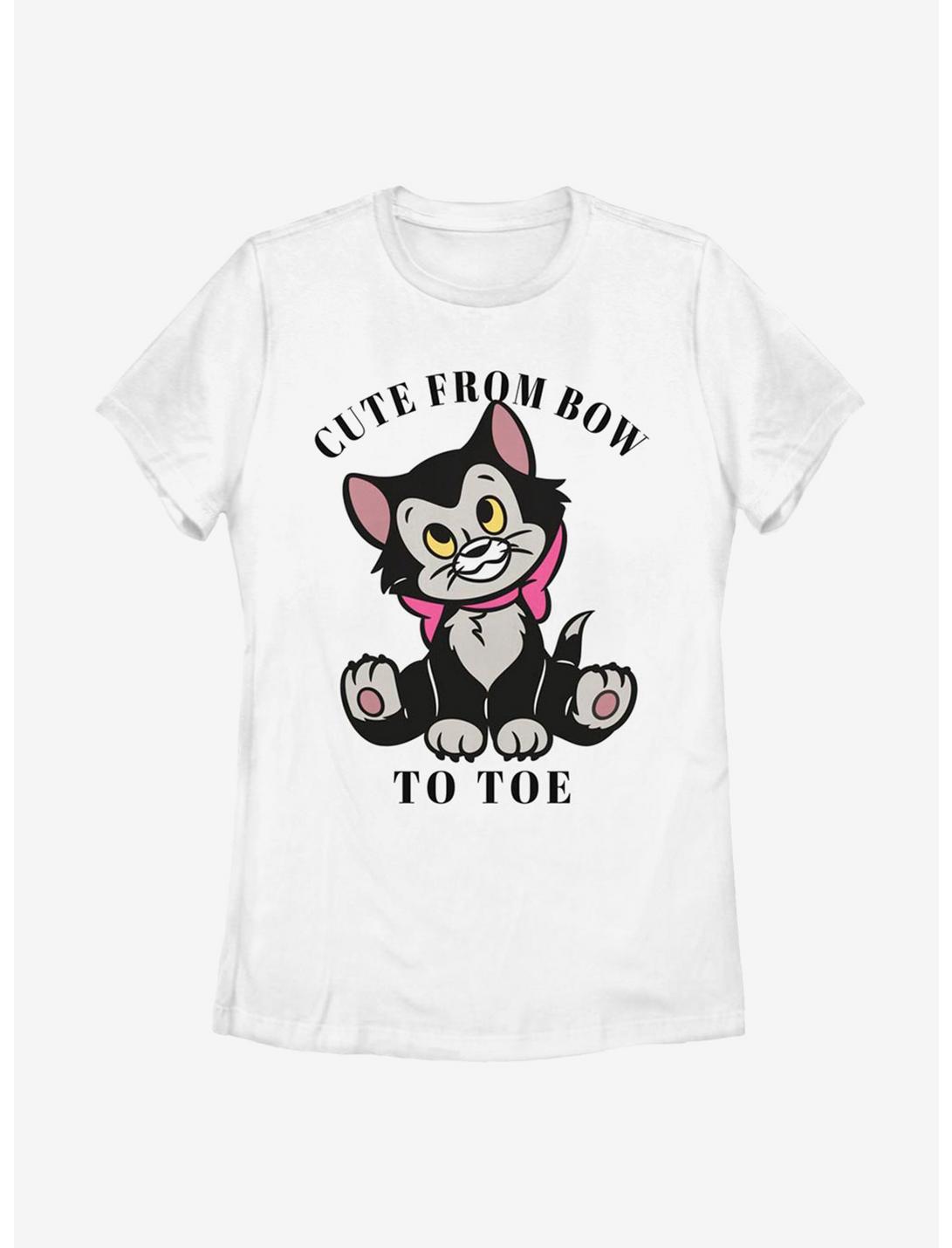 Disney Pinocchio Cute Figaro Womens T-Shirt, WHITE, hi-res