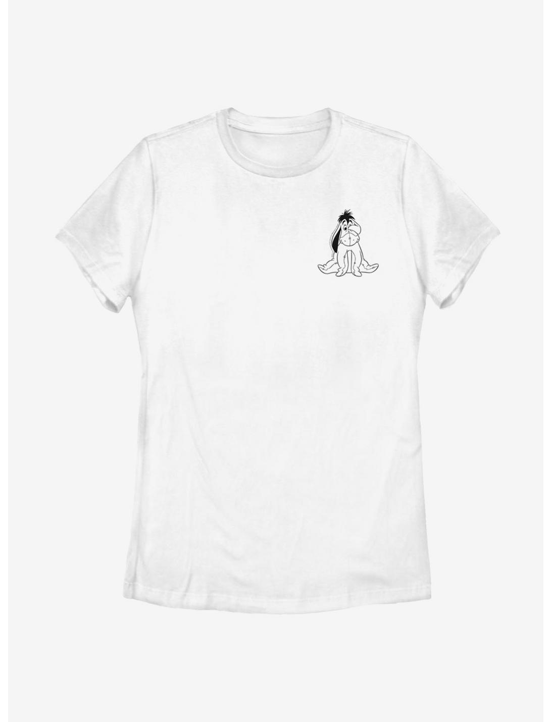 Disney Winnie The Pooh Vintage Line Eeyore Womens T-Shirt, WHITE, hi-res