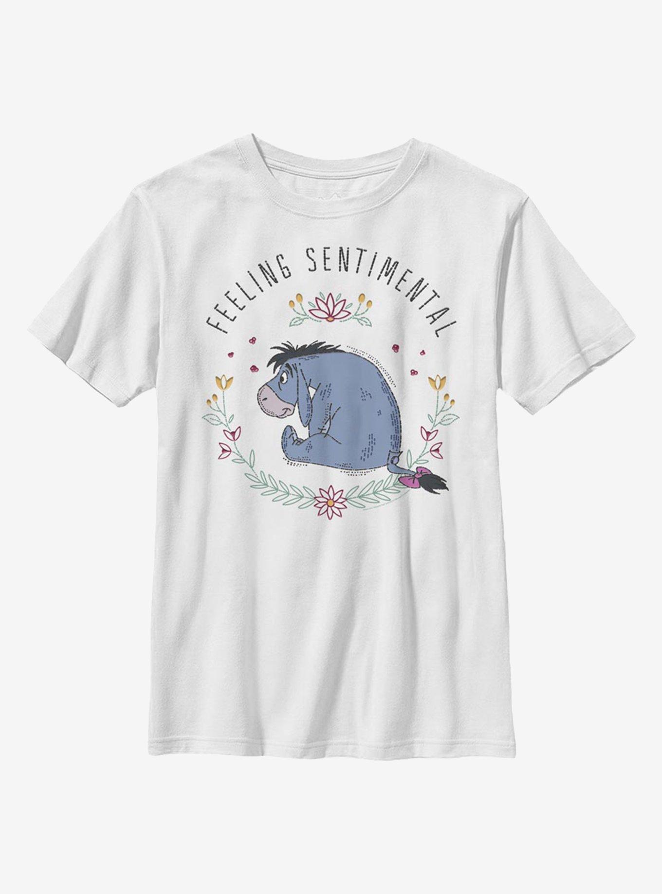 Disney Winnie The Pooh Eeyore Flowers Youth Girls T-Shirt, , hi-res