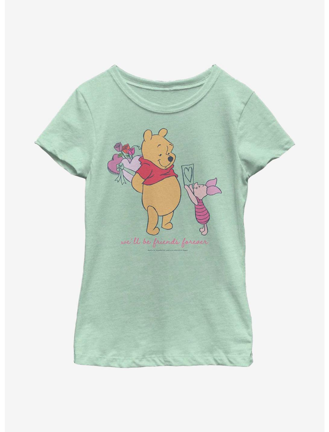 Disney Winnie The Pooh Friends Forever Youth Girls T-Shirt, MINT, hi-res