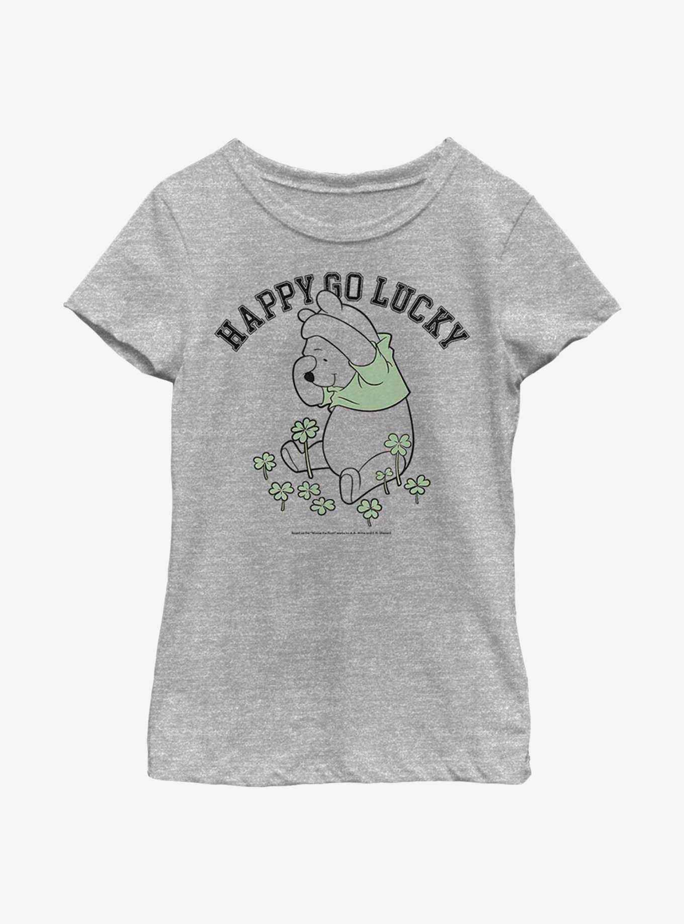 Disney Winnie The Pooh Lucky Pooh Youth Girls T-Shirt, , hi-res