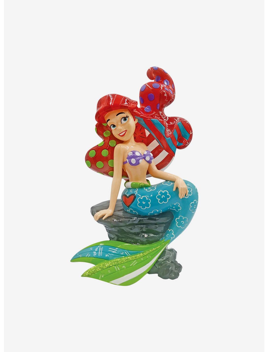 Disney The Little Mermaid Romero Britto Ariel On Rock Figure, , hi-res