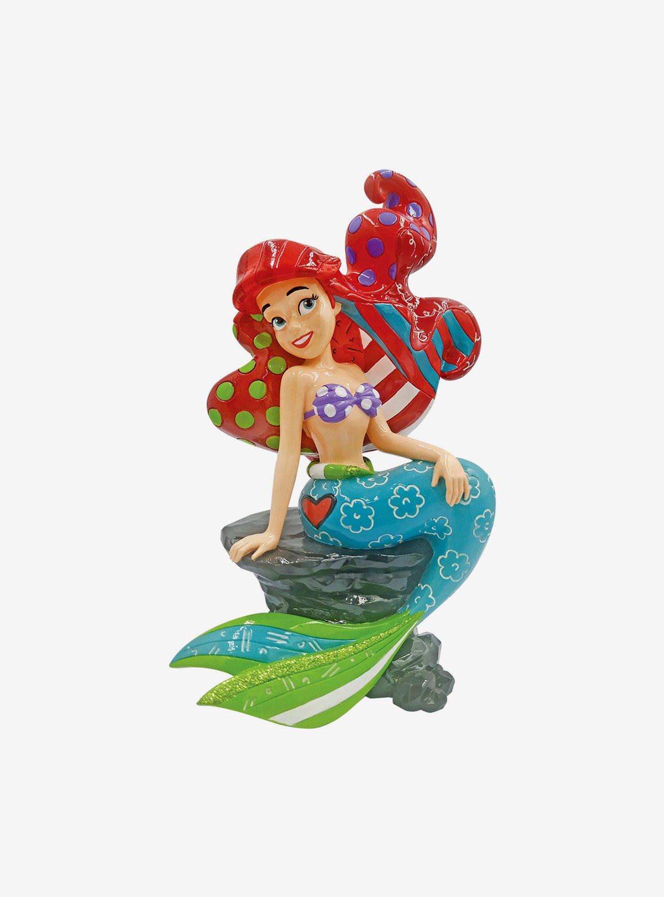 Disney The Little Mermaid Romero Britto Ariel On Rock Figure, , hi-res