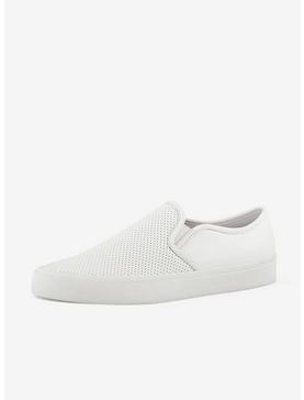 Portland Perforated Slip On Sneaker White, , hi-res