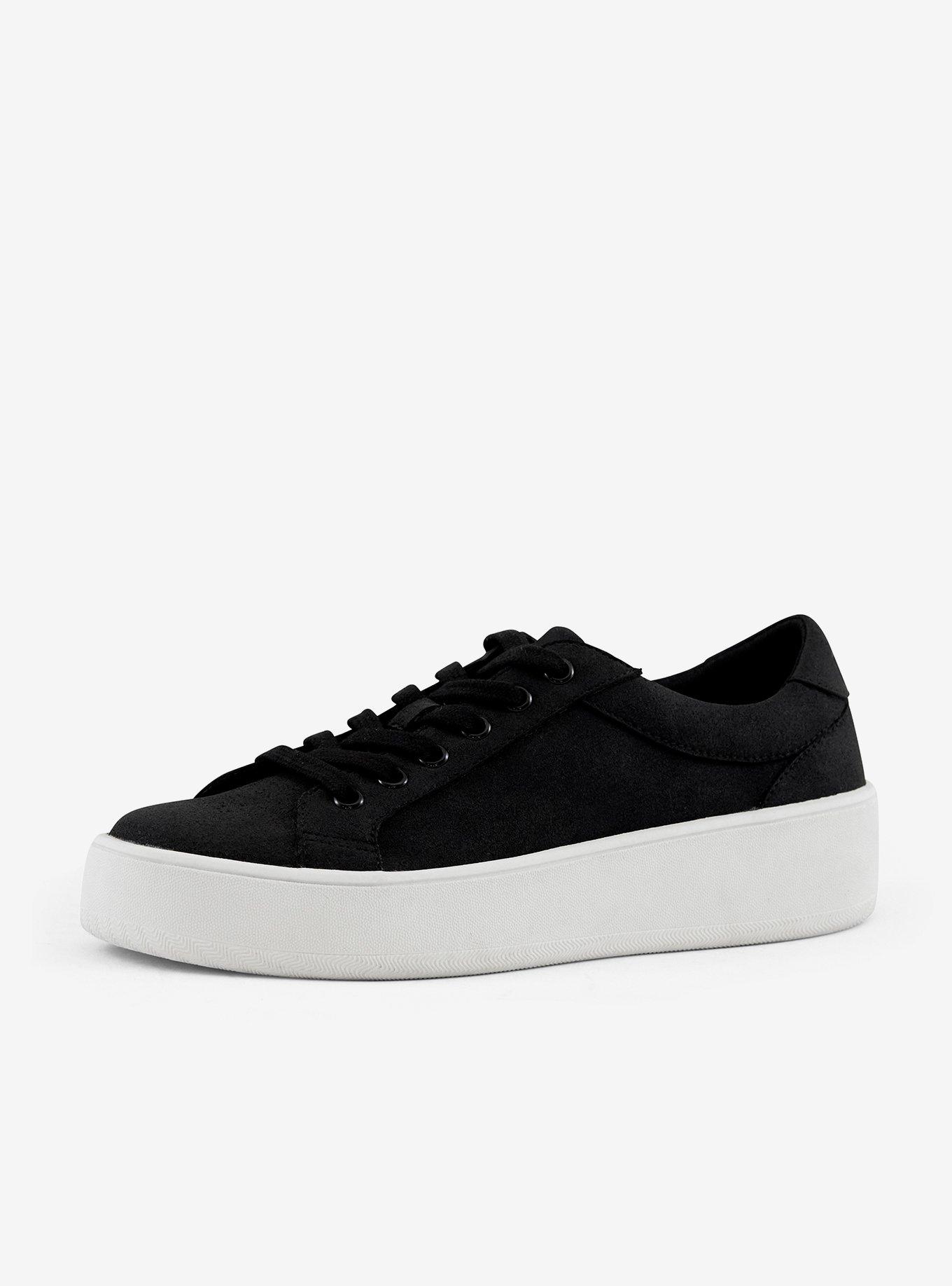 Venice Micro Suede Sneaker Black | Hot Topic