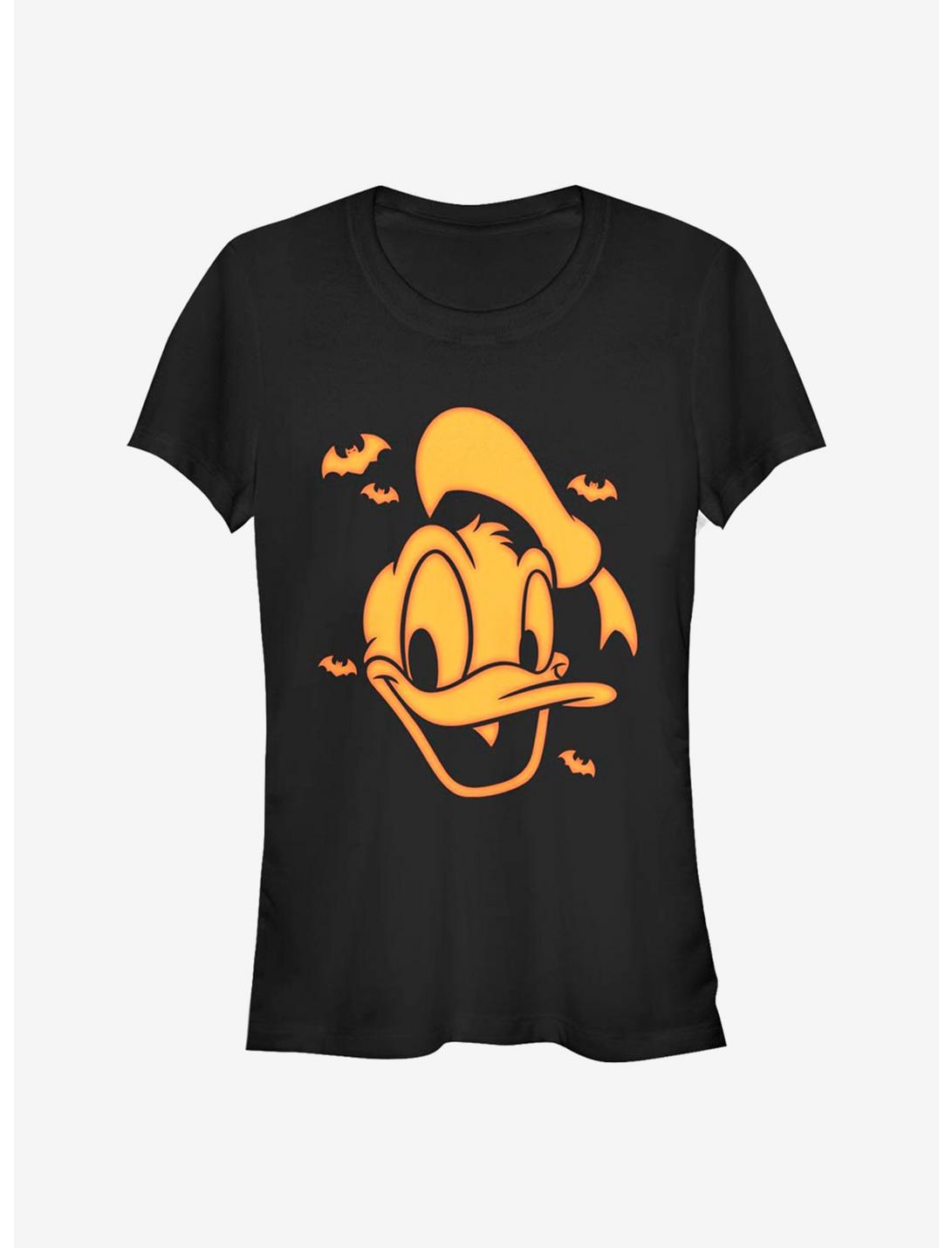 Disney Donald Duck Orange Donald Girls T-Shirt, BLACK, hi-res