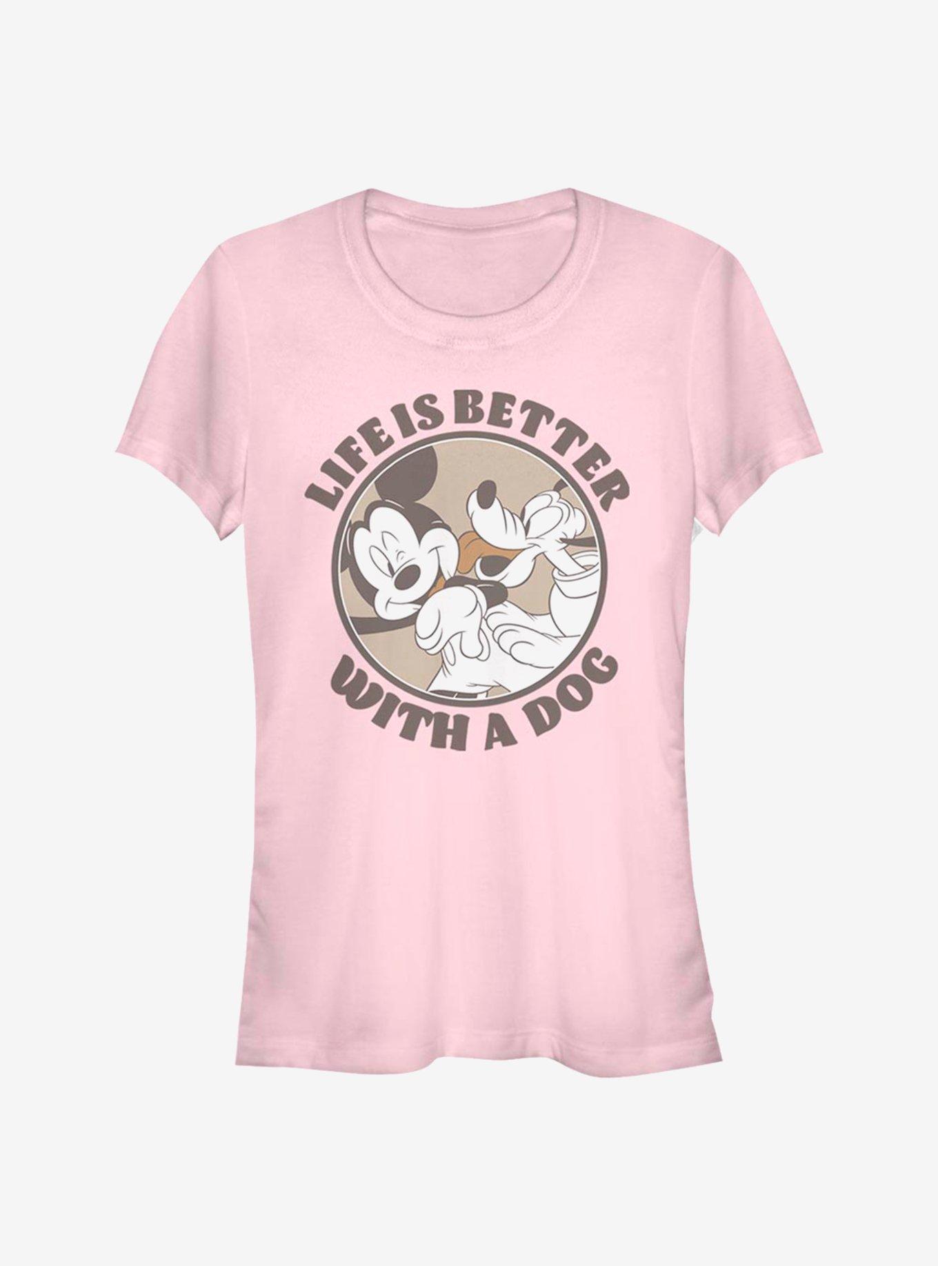 Disney Mickey Mouse Dog Life Girls T-Shirt, LIGHT PINK, hi-res