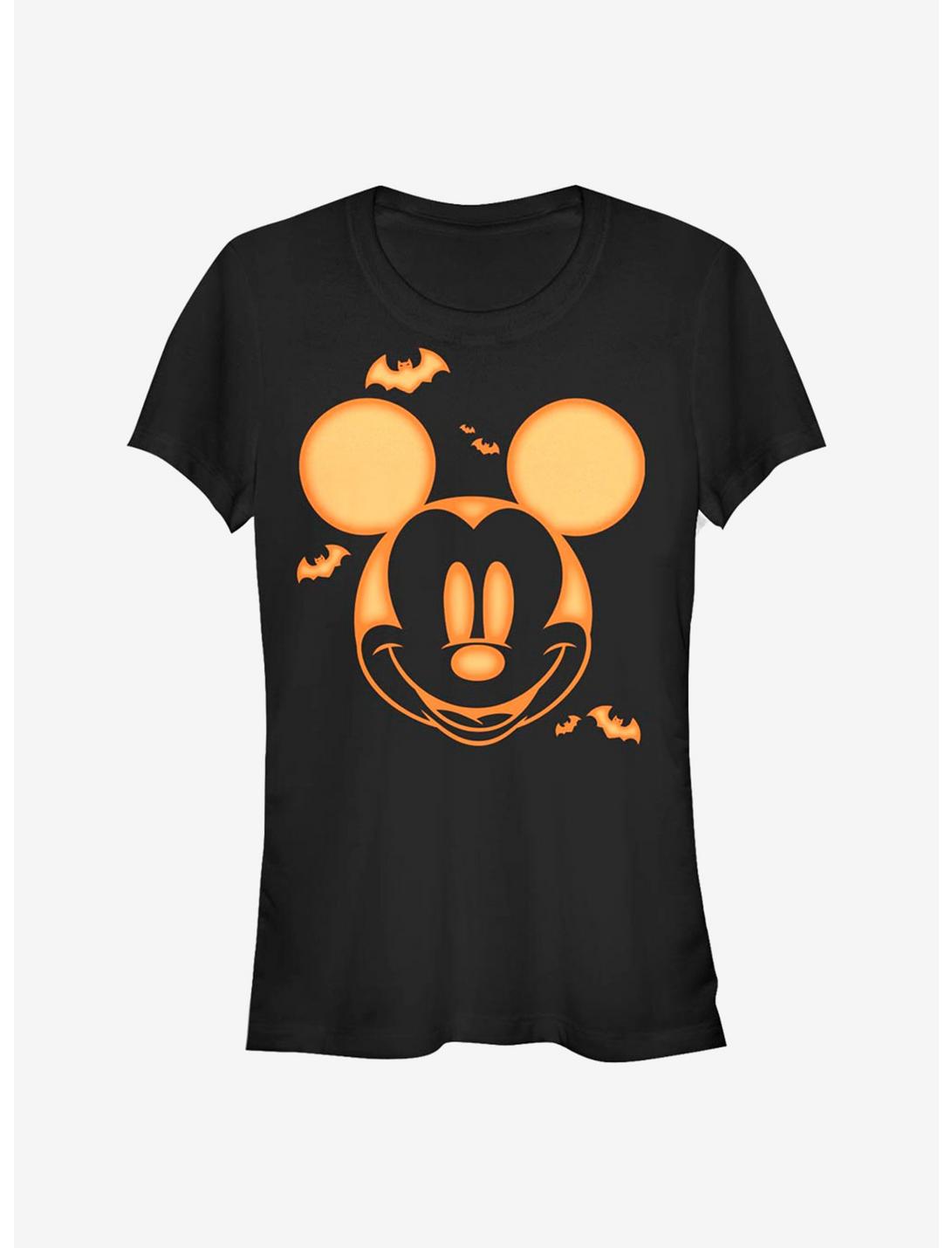 Disney Mickey Mouse Mickey Pumpkin Girls T-Shirt, BLACK, hi-res