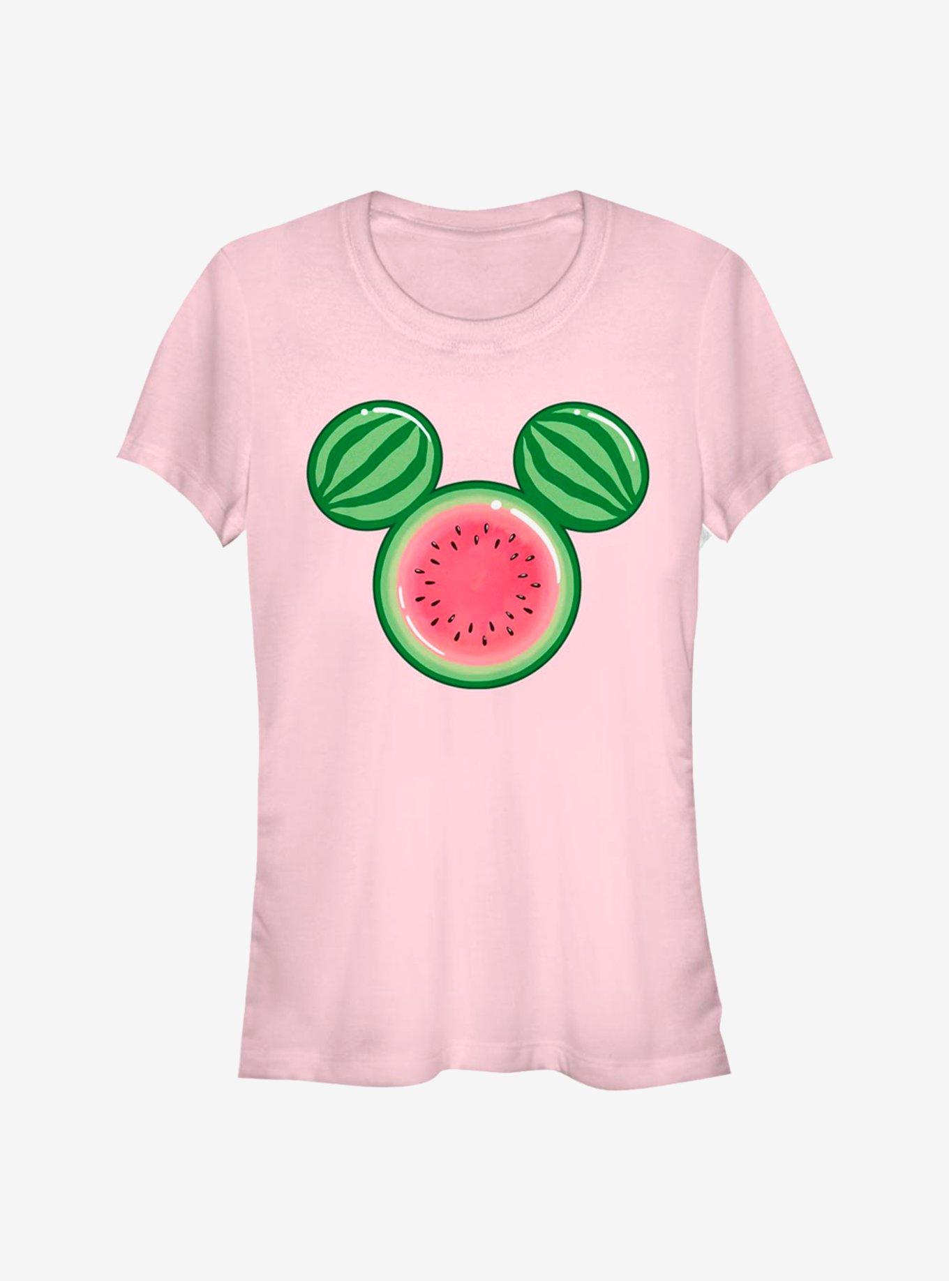 Disney Mickey Mouse Watermelon Ears Girls T-Shirt, LIGHT PINK, hi-res