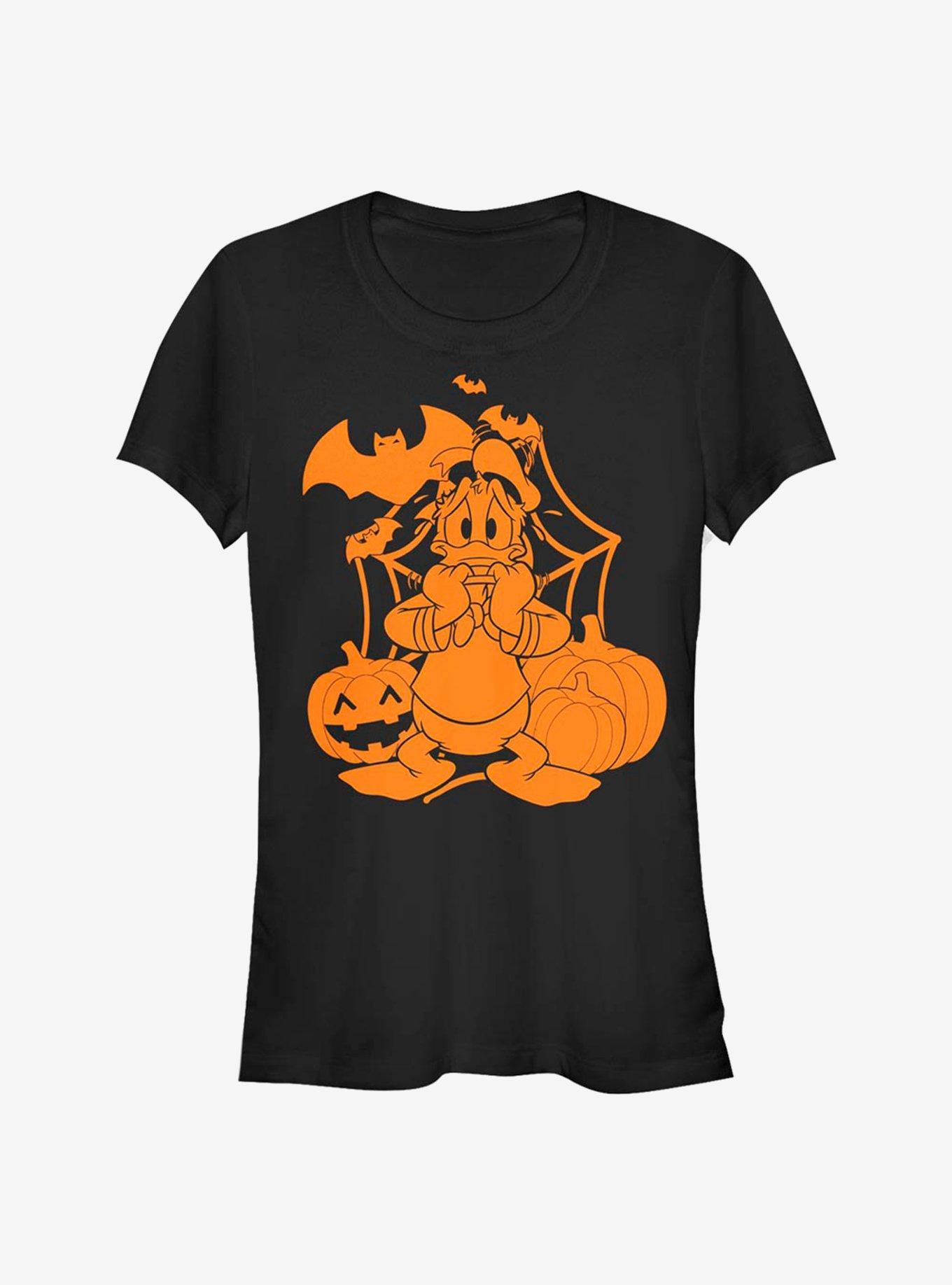 Disney Donald Duck Web Scare Girls T-Shirt, BLACK, hi-res