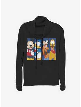 Disney Mickey Mouse Bro Time Cowlneck Long-Sleeve Girls Top, , hi-res