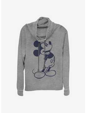 Disney Mickey Mouse Classic Mickey Cowlneck Long-Sleeve Girls Top, , hi-res