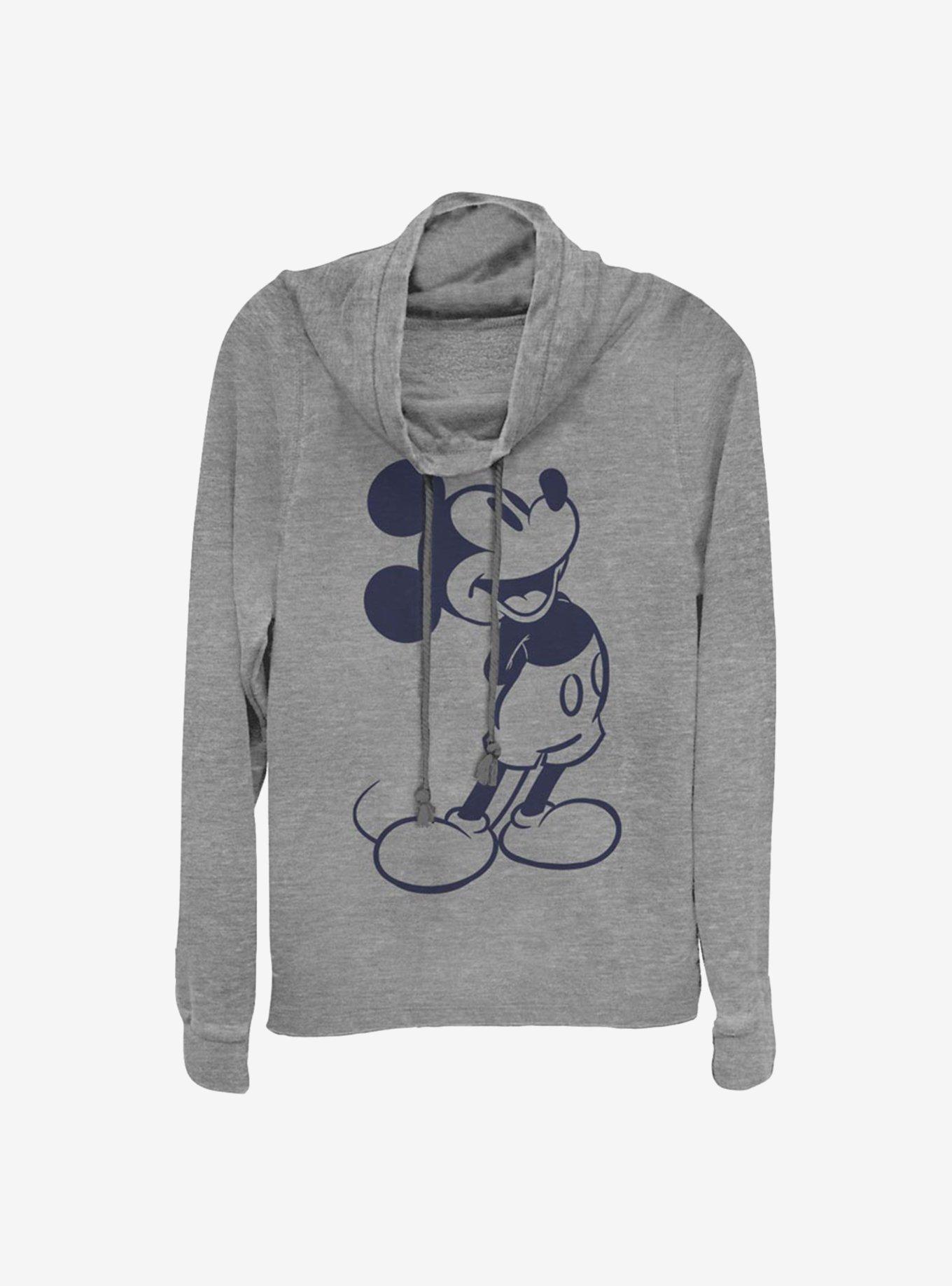 Disney Mickey Mouse Classic Mickey Cowlneck Long-Sleeve Girls Top, , hi-res
