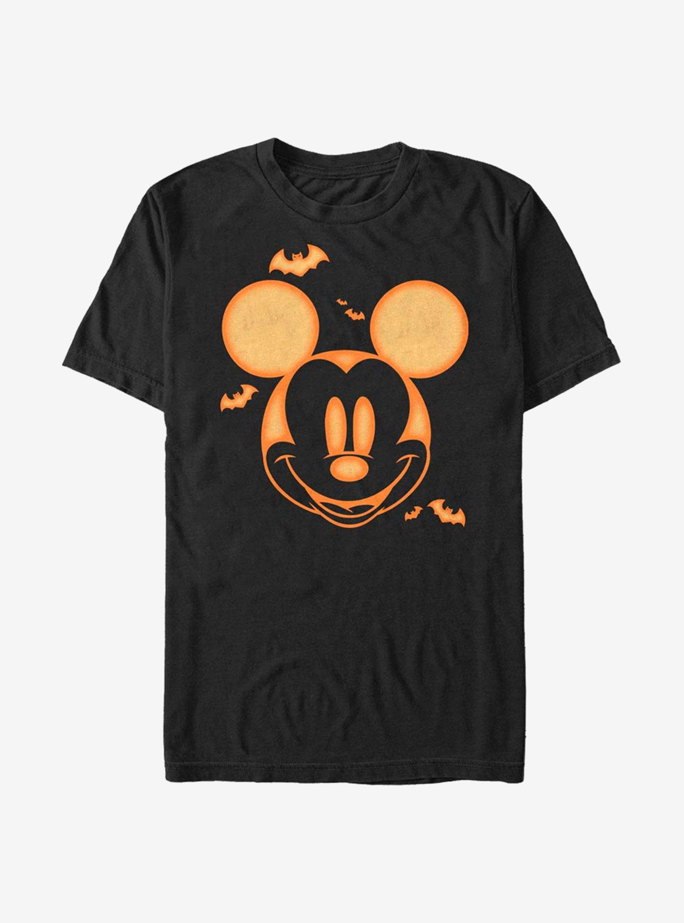 Disney Mickey Mouse Mickey Pumpkin T-Shirt, BLACK, hi-res