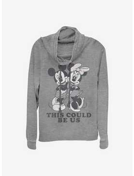 Disney Mickey Mouse Could Be Us Cowlneck Long-Sleeve Girls Top, , hi-res