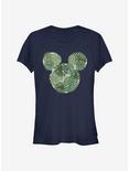 Disney Mickey Mouse Monstera Mickey Girls T-Shirt, NAVY, hi-res