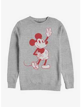 Disney Mickey Mouse Simple Mickey Outline Crew Sweatshirt, , hi-res