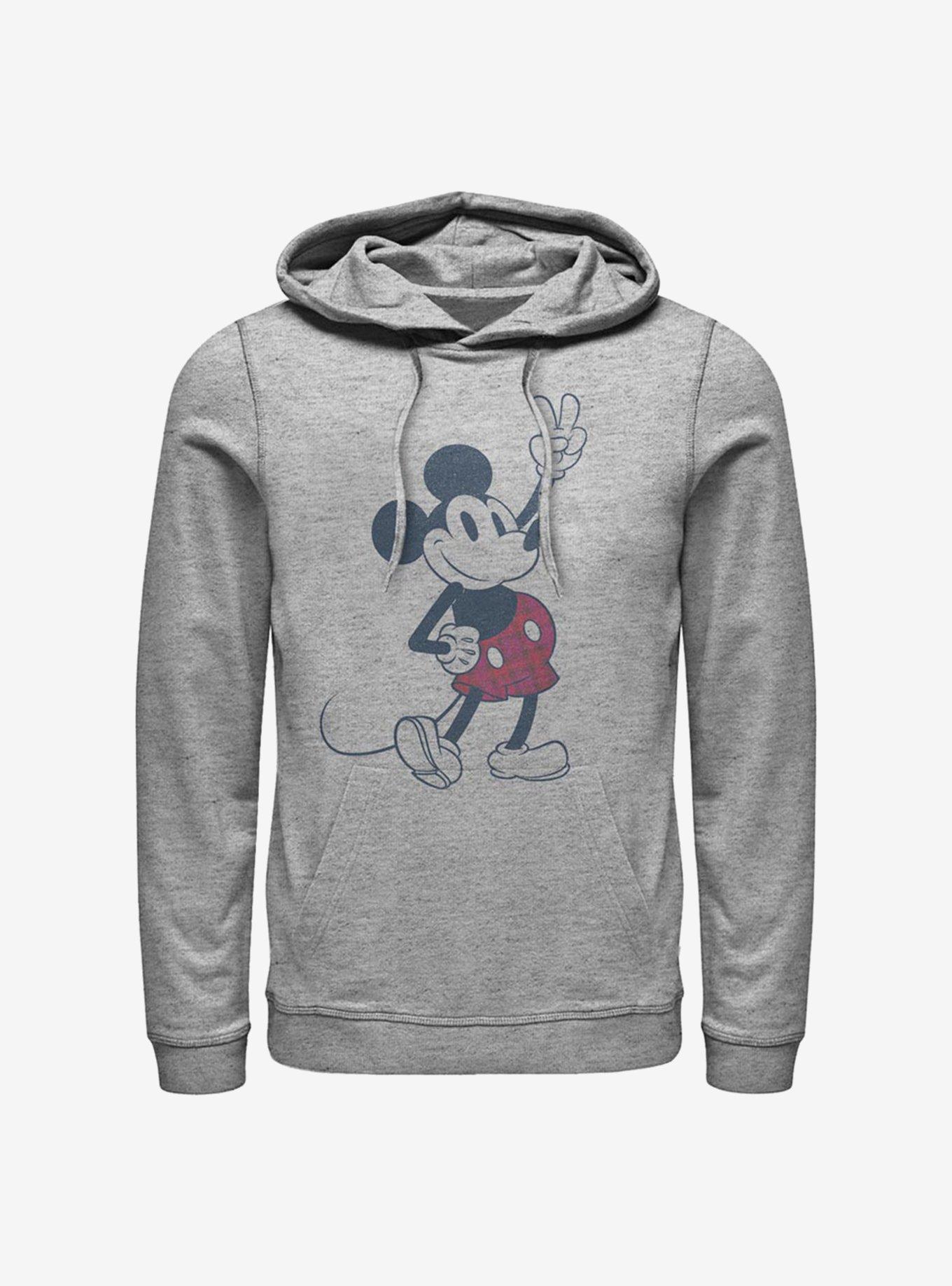 Disney Mickey Mouse Plaid Mickey Hoodie, ATH HTR, hi-res
