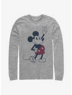 Disney Mickey Mouse Plaid Mickey Long-Sleeve T-Shirt, , hi-res