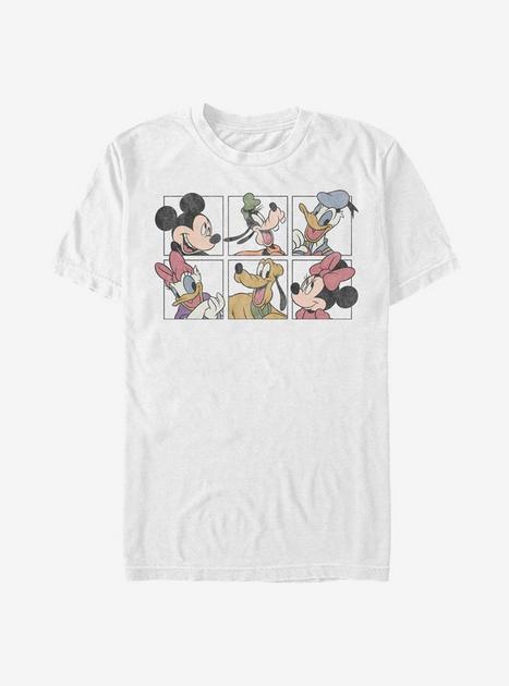 Disney Mickey Mouse Mickey And Friends Grid T-Shirt - WHITE | Hot Topic