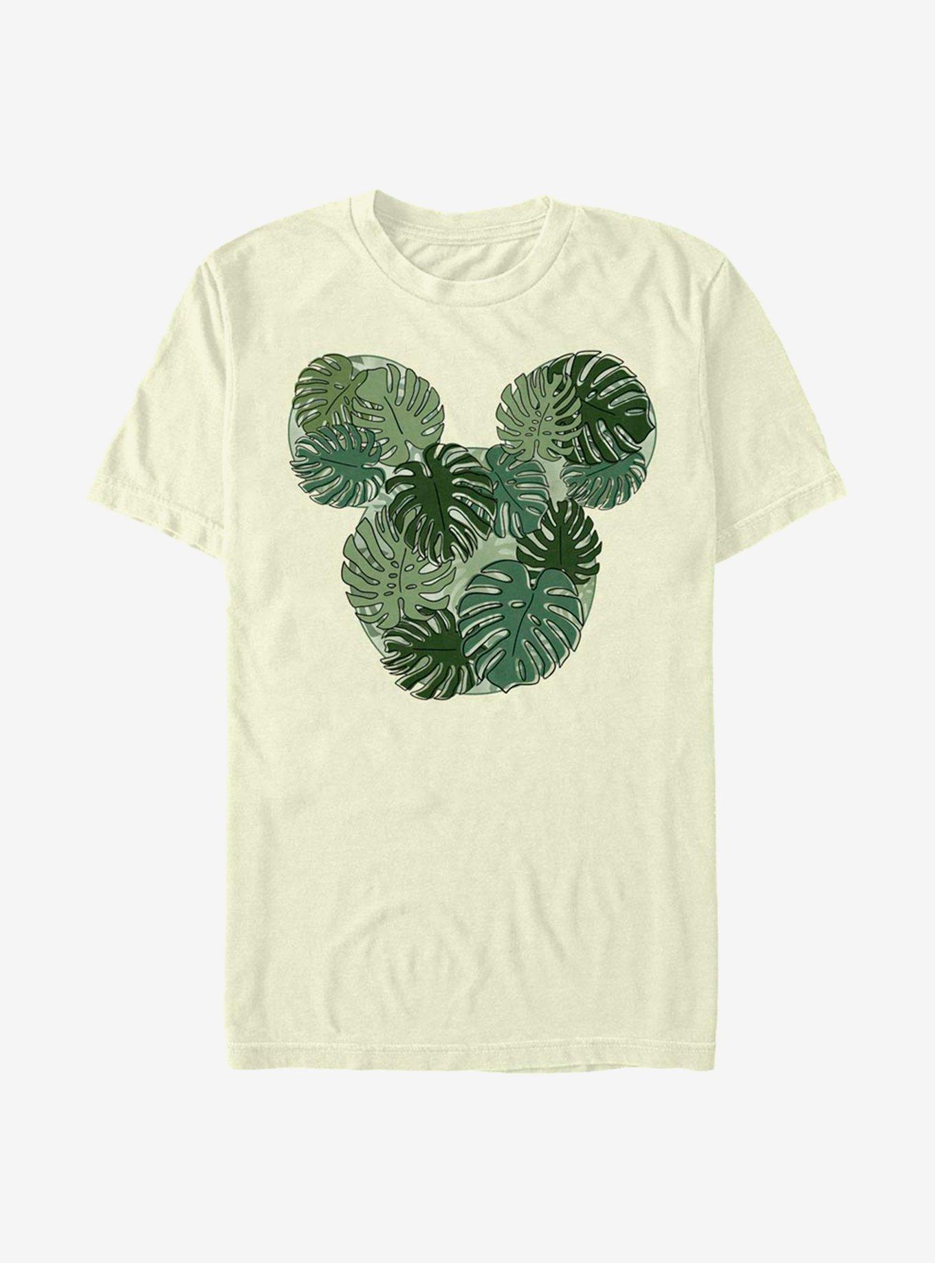 Disney Mickey Mouse Monstera Mickey T-Shirt, NATURAL, hi-res