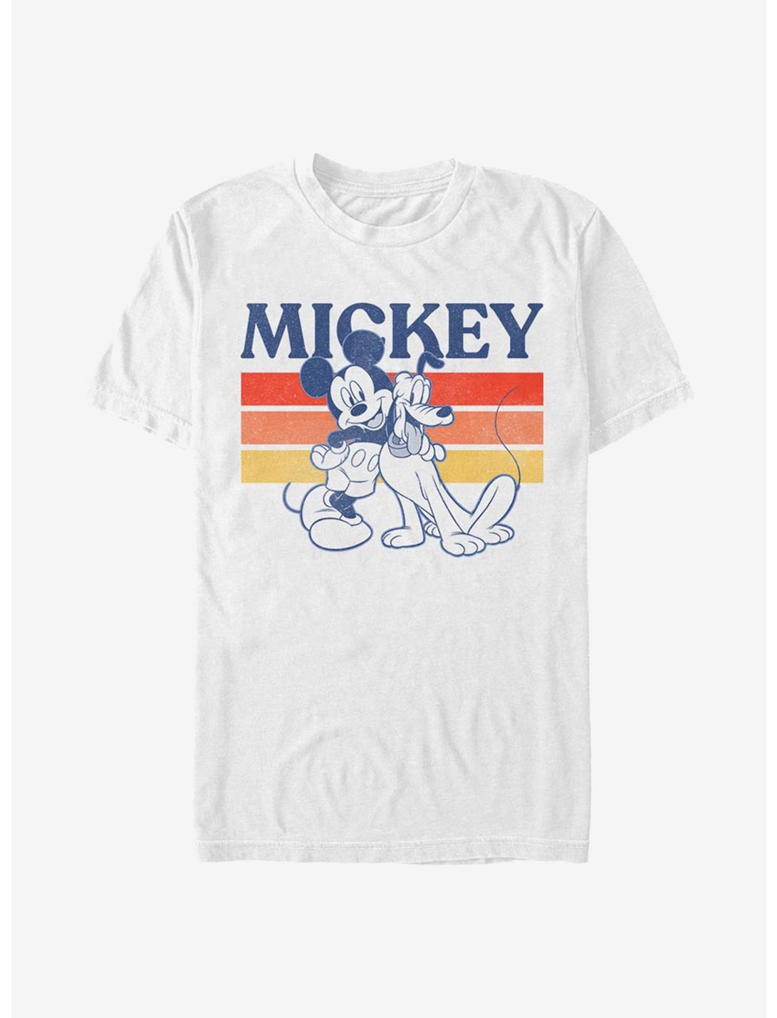 Disney Mickey Mouse & Pluto Retro Squad T-Shirt, WHITE, hi-res
