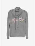 Disney Minnie Mouse Signature Cowlneck Long-Sleeve Girls Top, GRAY HTR, hi-res