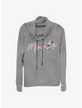 Disney Minnie Mouse Signature Cowlneck Long-Sleeve Girls Top, , hi-res
