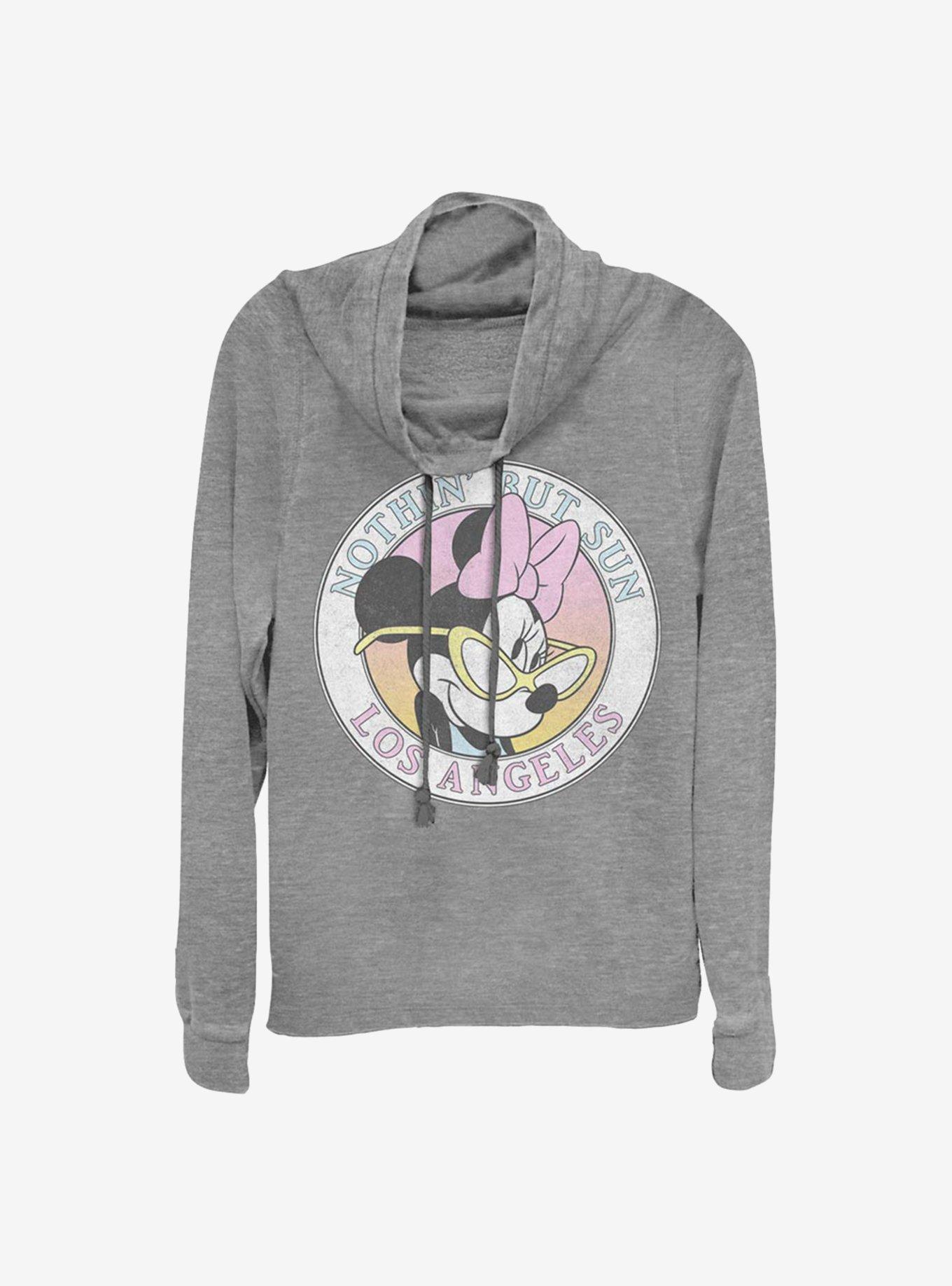 Disney Minnie Mouse Minnie Los Angeles Cowlneck Long-Sleeve Girls Top, , hi-res