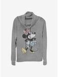 Disney Minnie Mouse Sassy Long-Sleeve Girls Top, GRAY HTR, hi-res