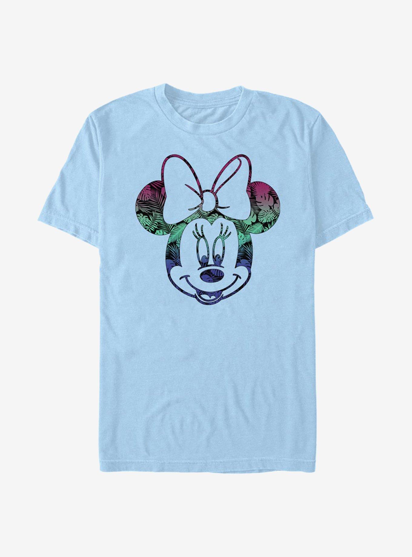 Disney Minnie Mouse Tropic Fill Minnie T-Shirt, LT BLUE, hi-res